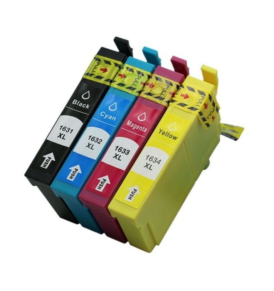 inkpro XL-Druckerpatronen Set T16 XL kompatibel mit Epson 16 XL Tintenpatrone (für WorkForce WF-2010, WF-2110, WF-2510, WF-2520, WF-2530, WF-2540, WF-2630, WF-2650, WF-2660, WF-2750, WF-2760, 4-tlg., je eine Patrone T1631 Schwarz, T1632 Cyan, T1633 Magenta, T1634 Gelb)