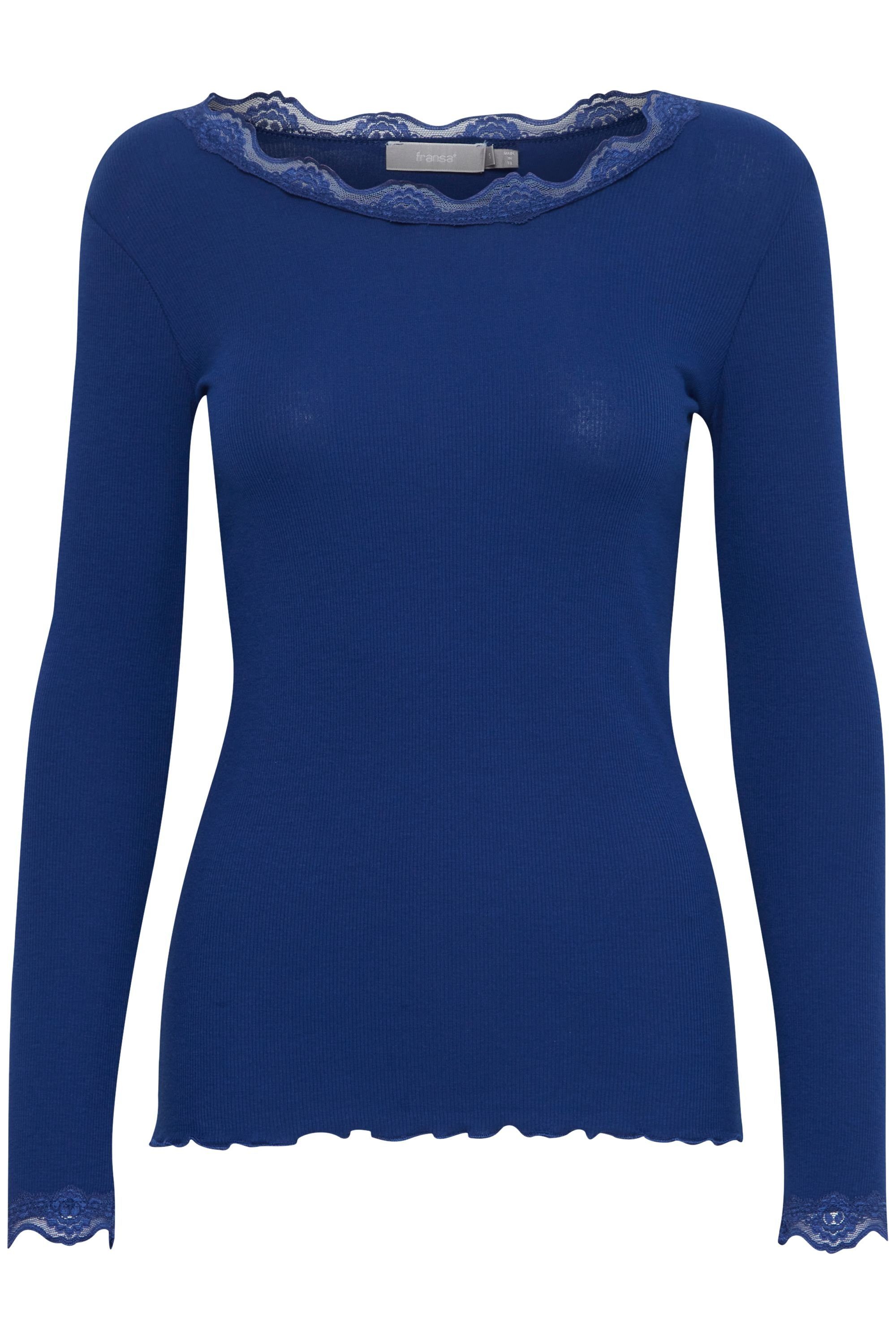 Langarmshirt Fransa fransa FRHIZAMOND T-shirt 2 Bellwether Blue