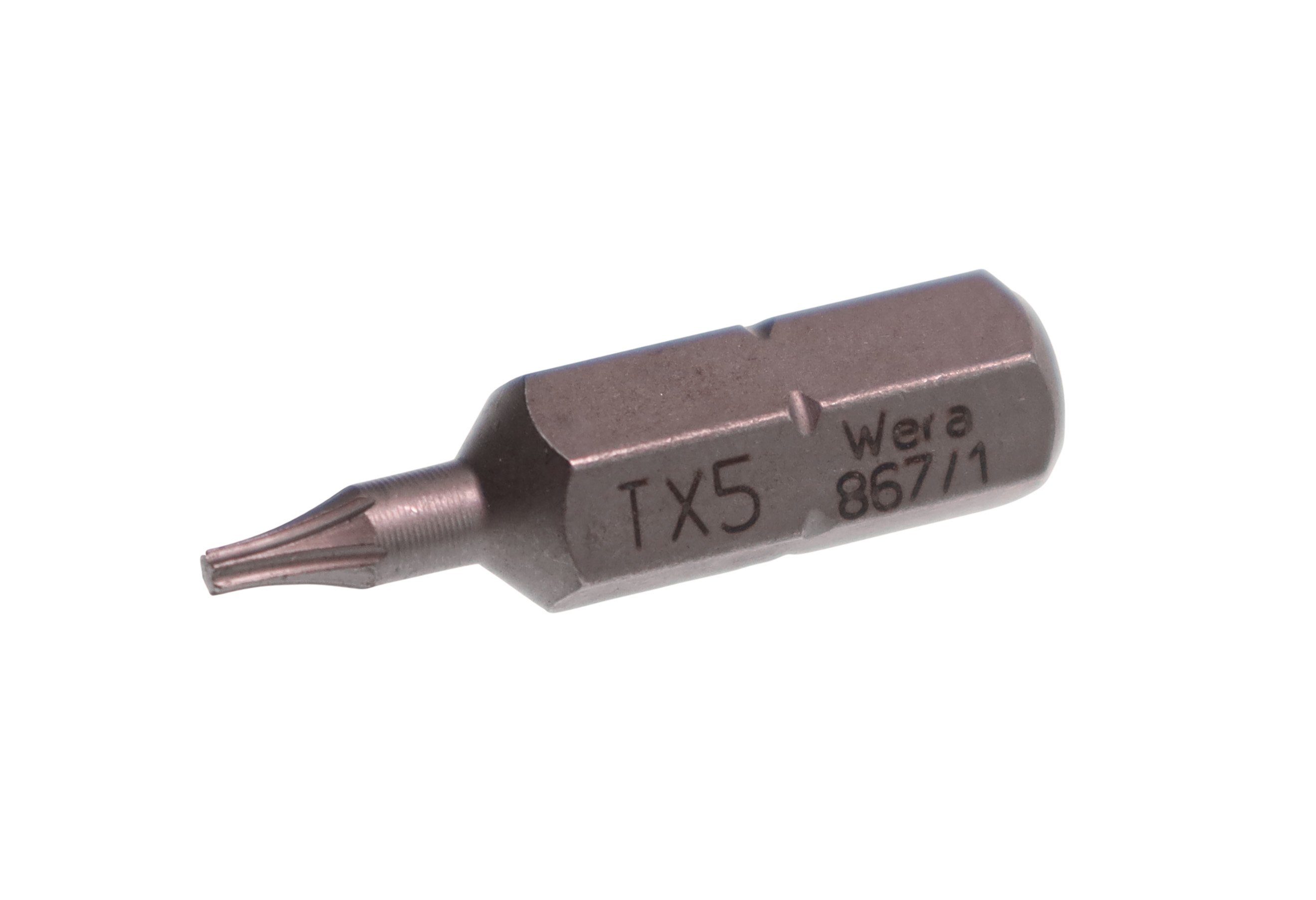 867/1 Z TORX® TX Bohrer- 867/1 5 Wera Bit-Set MM Wera TORX-BITS 25 Z 05066492001 und X