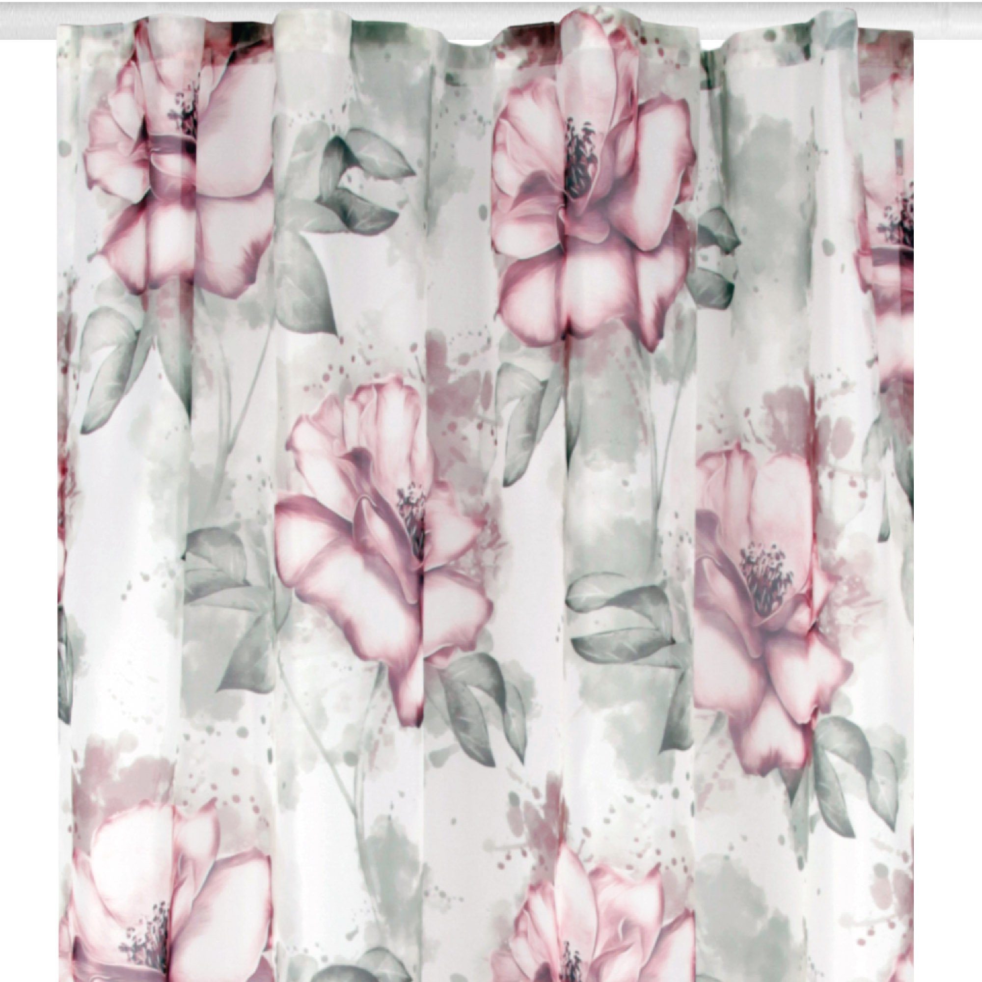 Arsvita Vorhang (2 St), Kräuselband, transparent, Voile, Halbtransparenter Dekoschal mit Druck in verschiedenen Ausführungen. € 20,99