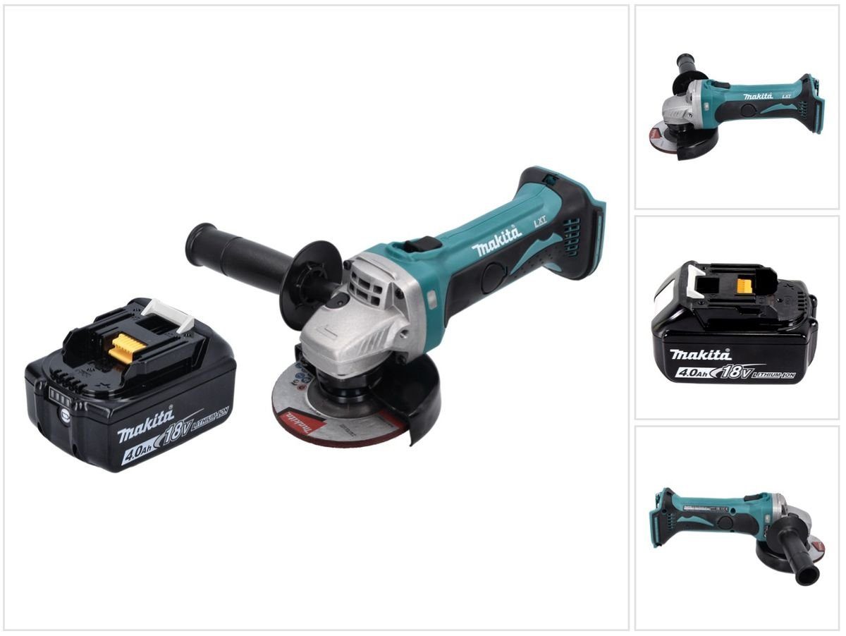 Makita Winkelschleifer DGA 452 M1 Akku Winkelschleifer 18 V 115 mm + 1x Akku 4,0 Ah - ohne L