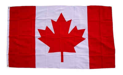 trends4cents Flagge XXL Flagge Fahne mit 3 Messingösen in 250 x 150 cm (Kanada), für Fahnenmaste