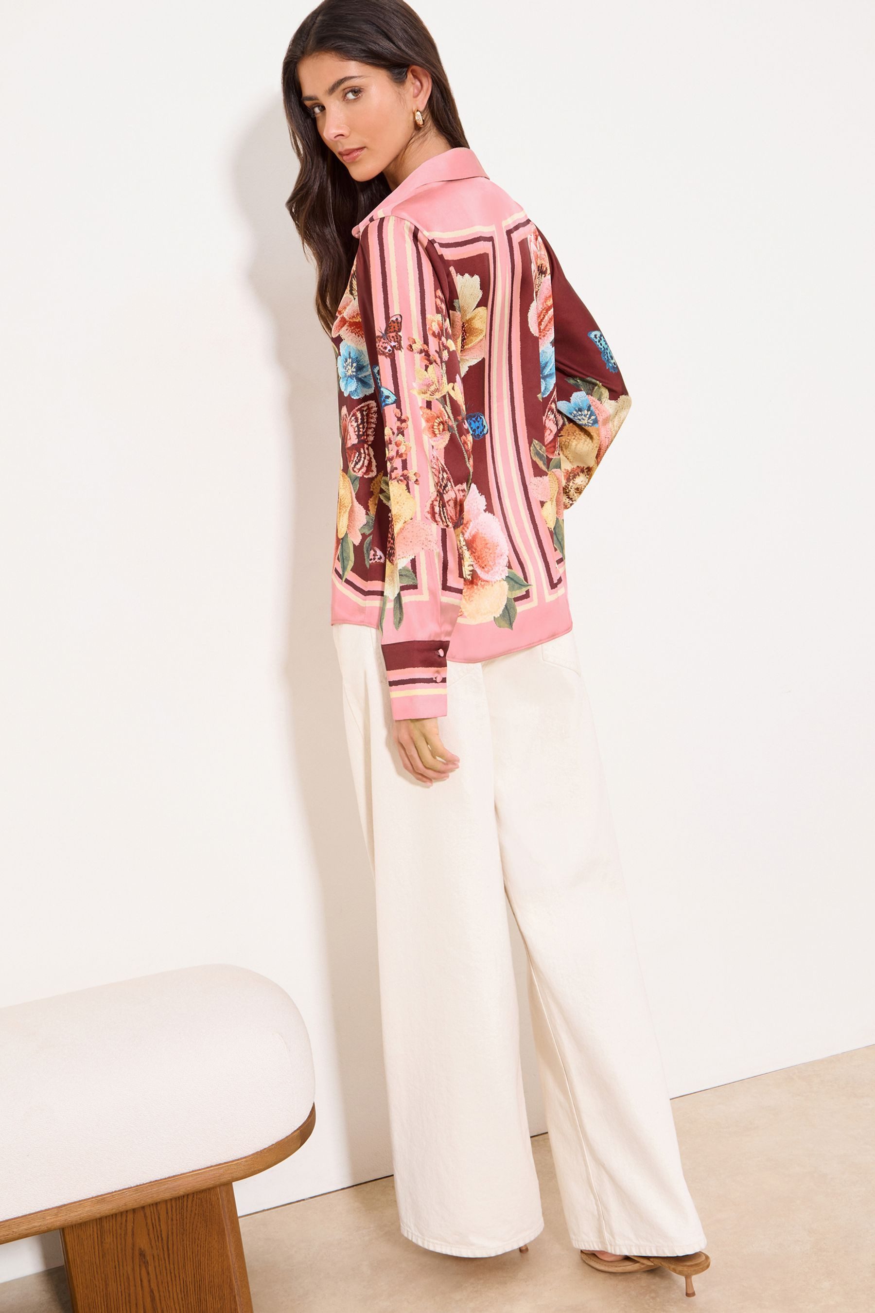 LIPSY Hemdbluse Lipsy Bluse, Regular (1-tlg)