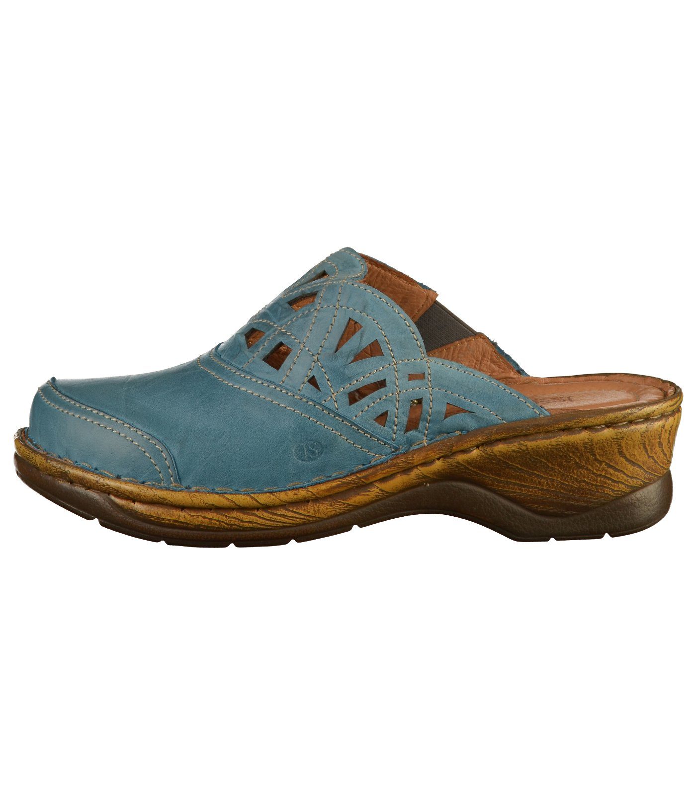 Clog Clogs Josef Blau Leder (10202245) Seibel (Azur)