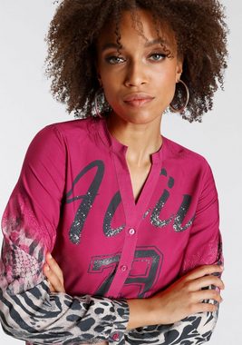 Bruno Banani Druckbluse plakativer Print