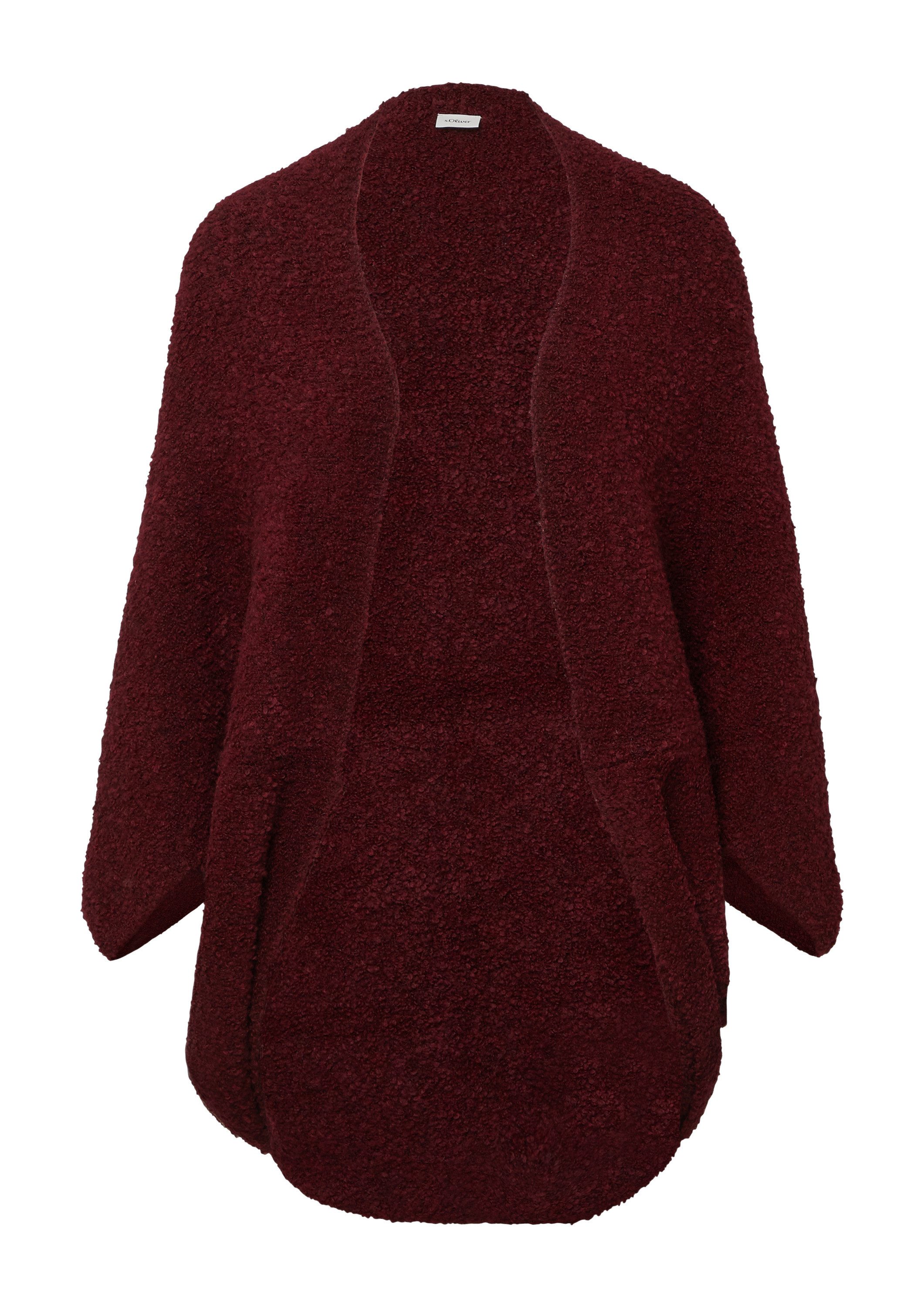 s.Oliver Poncho Indoor-Poncho O-Shape-Poncho aus Bouclé-Strick günstig online kaufen