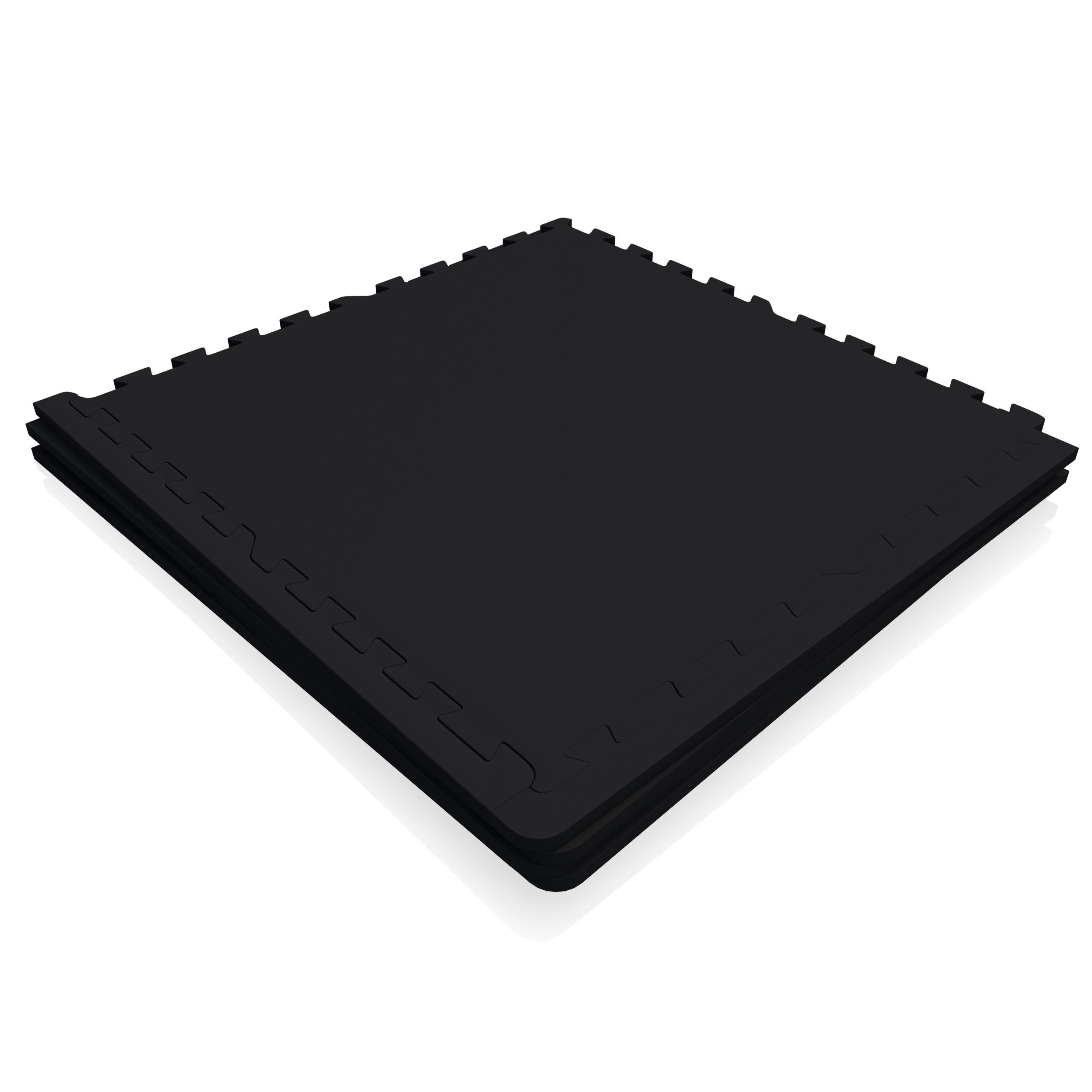 GORILLA SPORTS Bodenschutzmatte 4 Turnmatte, 8 Endstücke - Fitnessmatte, Puzzlematten, Unterlegmatte