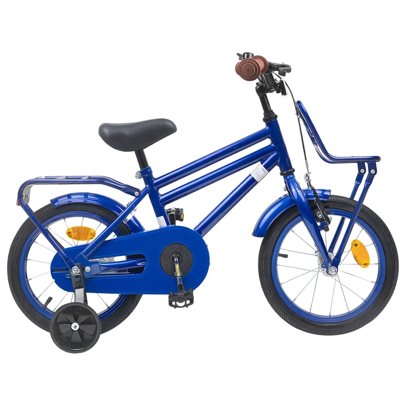 vidaXL Kinderfahrrad 90 x 49 x 67,5 cm Kinderfahrrad 12 Zoll für 2-4 Jahre alt Dunkelblau