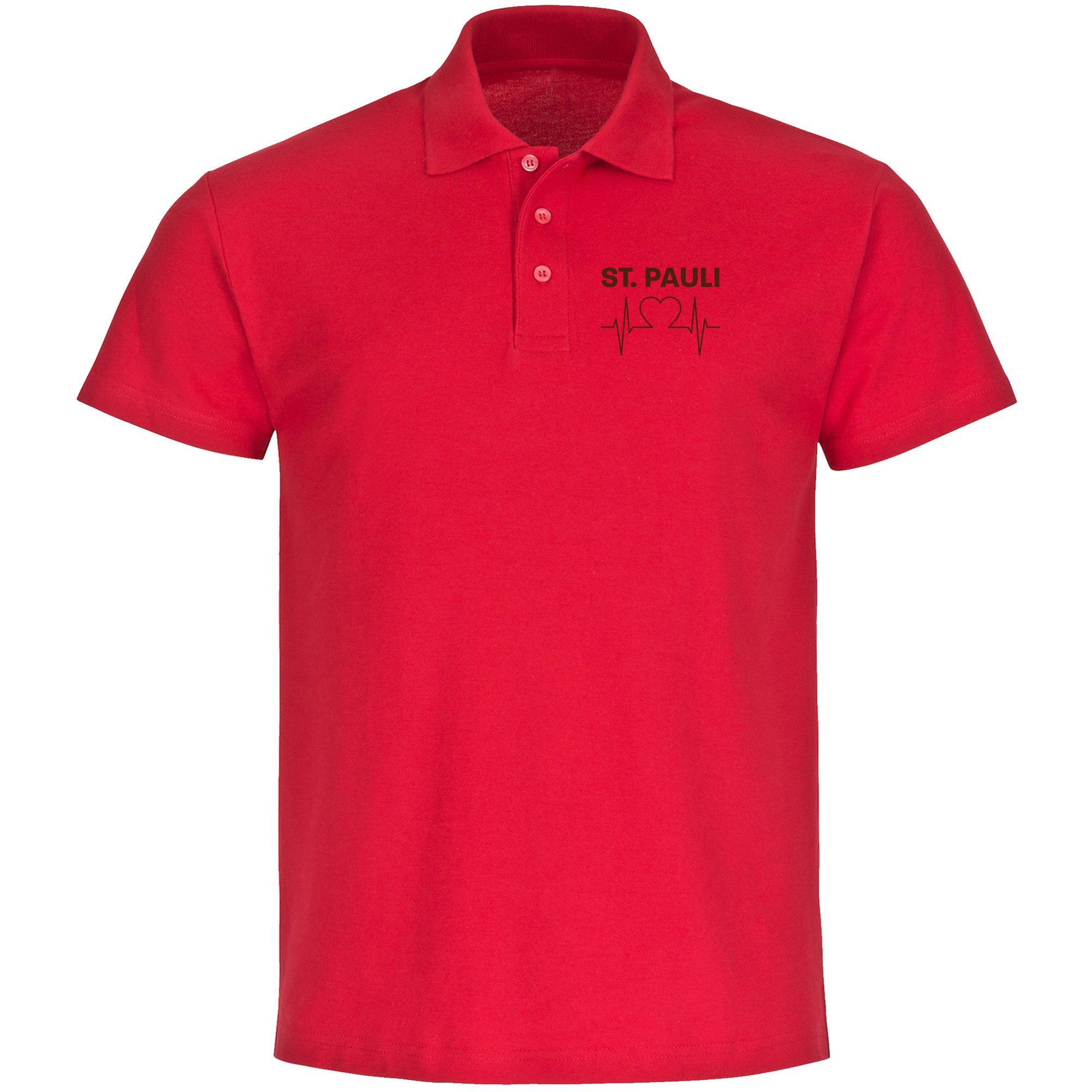 Poloshirt St. Pauli - Herzschlag - Polo