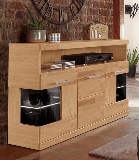 Sideboard »Ribe«, Breite 125 cm, Teilmassiv online kaufen | OTTO
