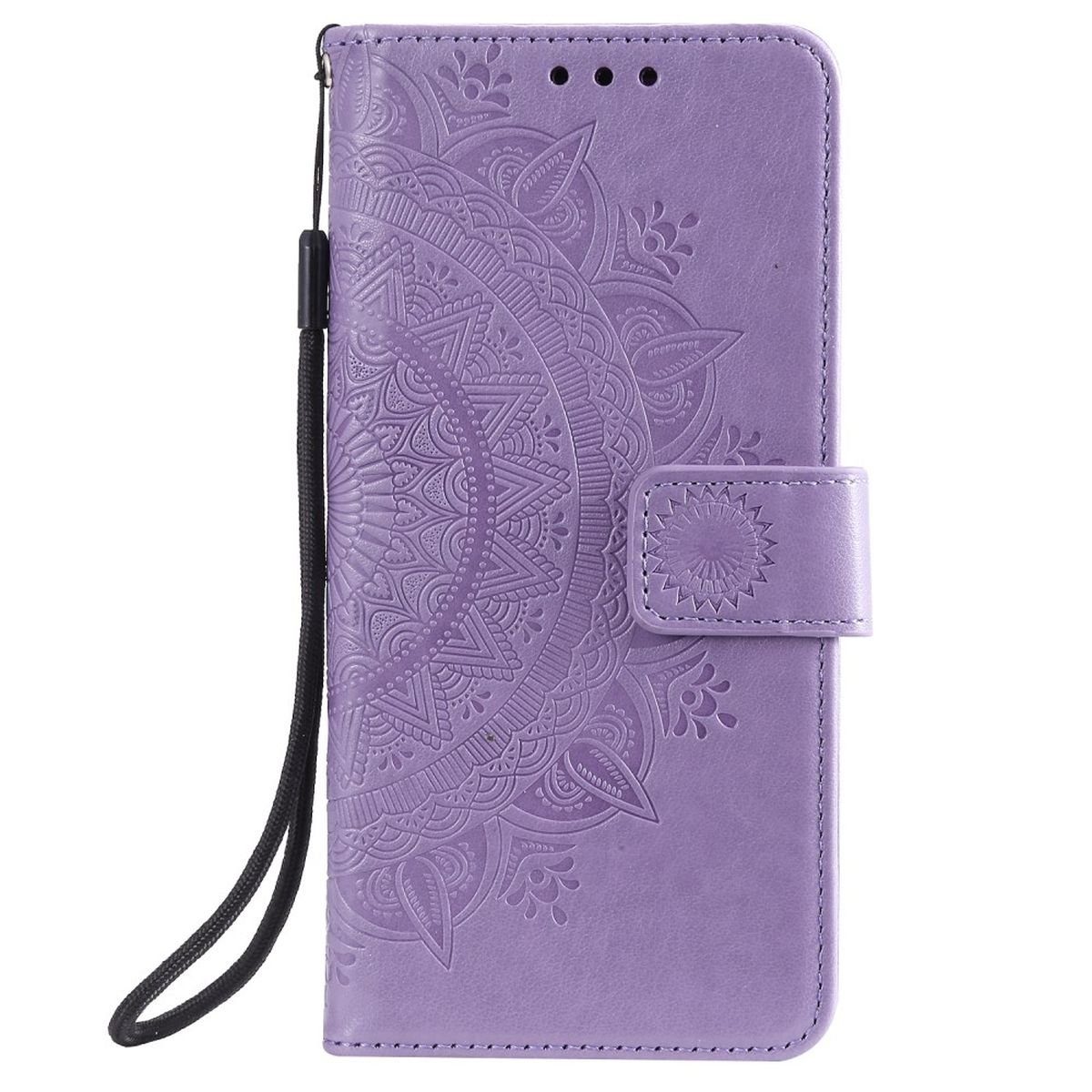 CoverKingz Handyhülle Huawei P Smart 2021 Handy Hülle Flip Case Cover Schutzhülle Tasche 16,94 cm (6,68 Zoll), Klapphülle Schutzhülle mit Kartenfach Schutztasche Motiv Mandala