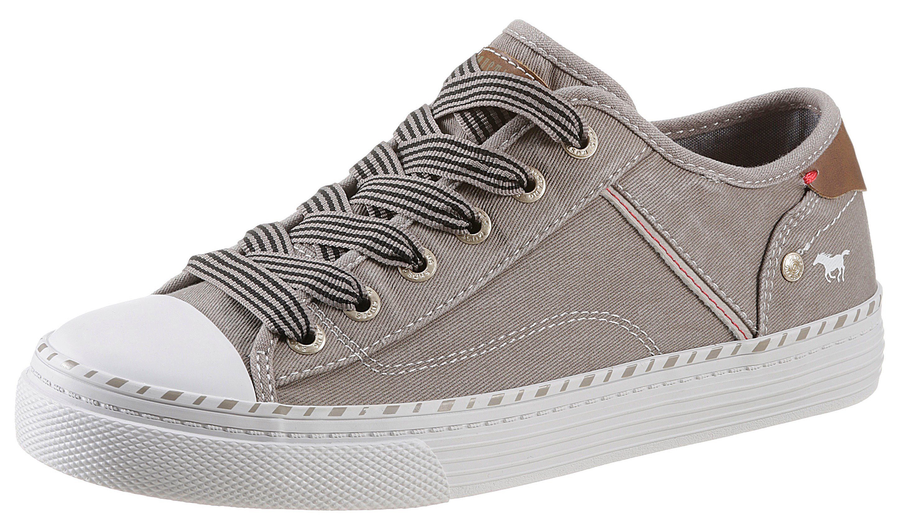 3 Sneaker Plateausohle mit Shoes Mustang cm taupe