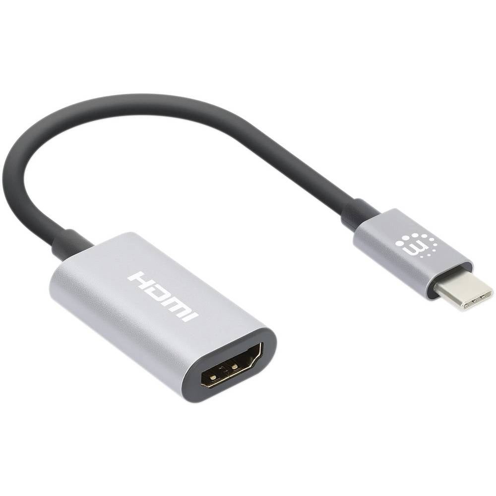 MANHATTAN 4K@60Hz USB-C auf HDMI-Adapter USB 3.2 Typ C-Stecker auf 153973 USB-Kabel