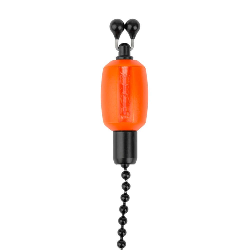 FOX International Bissanzeiger Fox Black Label Dinky Bobbins Bissanzeiger, Klassischer Old-School Look, 15cm schwarze Kugelkette, Geformte, linienfreundliche, drehbare Kugelklemme, Gewicht: 10 g, Entwickelt für die Black Label Micro Isotope