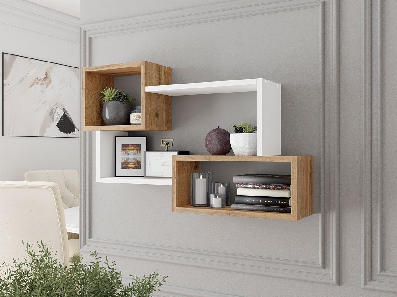 MIRJAN24 Wandregal Trio 005, 87x18x54 cm günstig online kaufen