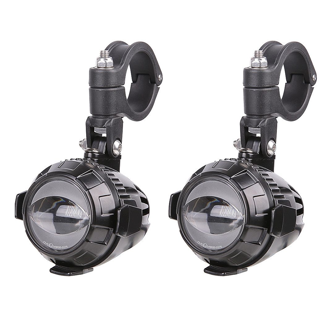 Lumitecs LED Scheinwerfer Set 2x LED Zusatzscheinwerfer Paar mit Sturzbügel Halterung MS1 mit EC