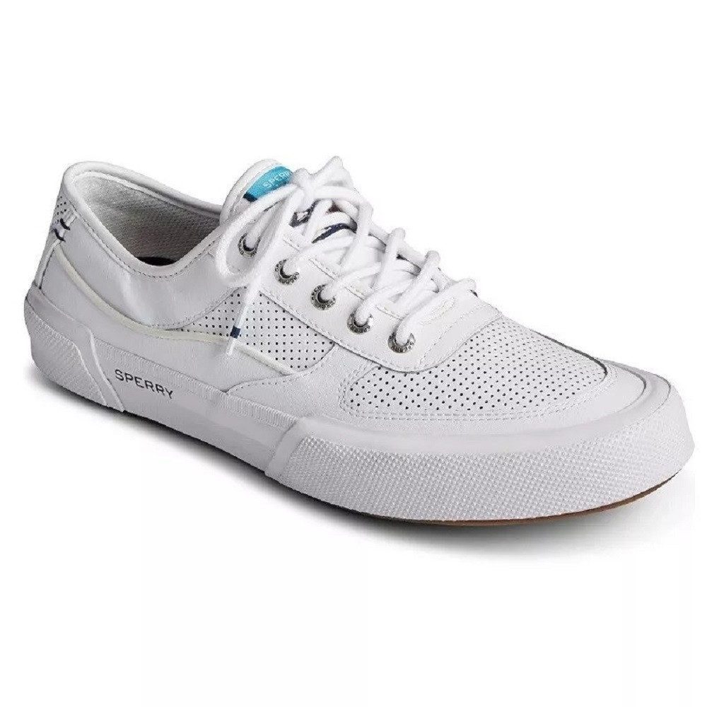 Sperry Soletide White Herren Leder Sneaker Halbschuhe Schnürschuhe STS23167 günstig online kaufen