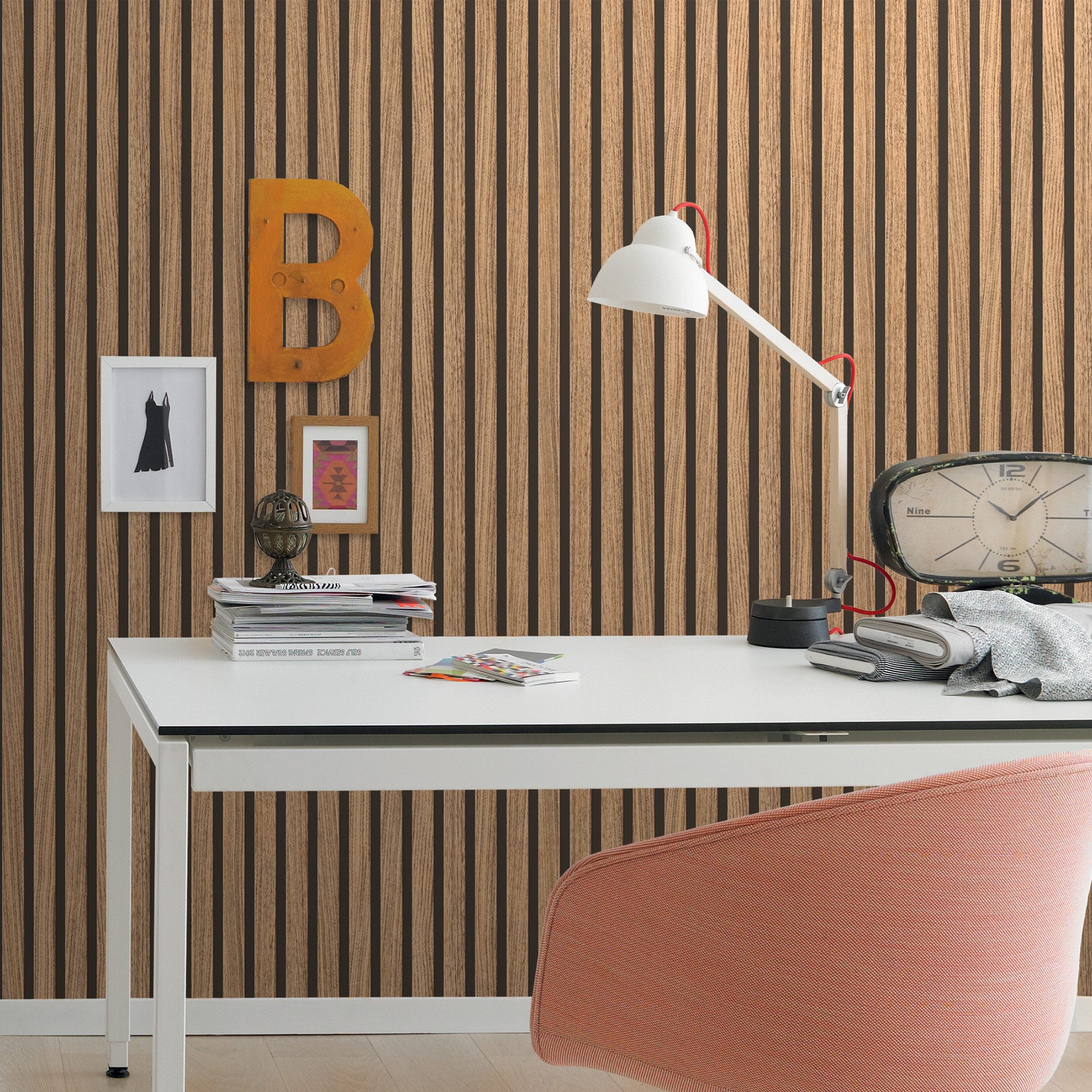 Rasch Papiertapete Holzoptik Beige, Holzoptik, Industrial-Optik, 3D-Optik, (1 Rolle, 1 St., 10,05 m x 0,53 m), gute Lichtbeständigkeit, feucht abwischbar, naß zu entfernen