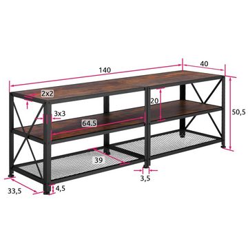 tectake Lowboard Chicago (TV-Schrank, Montagematerial, Montageanleitung)