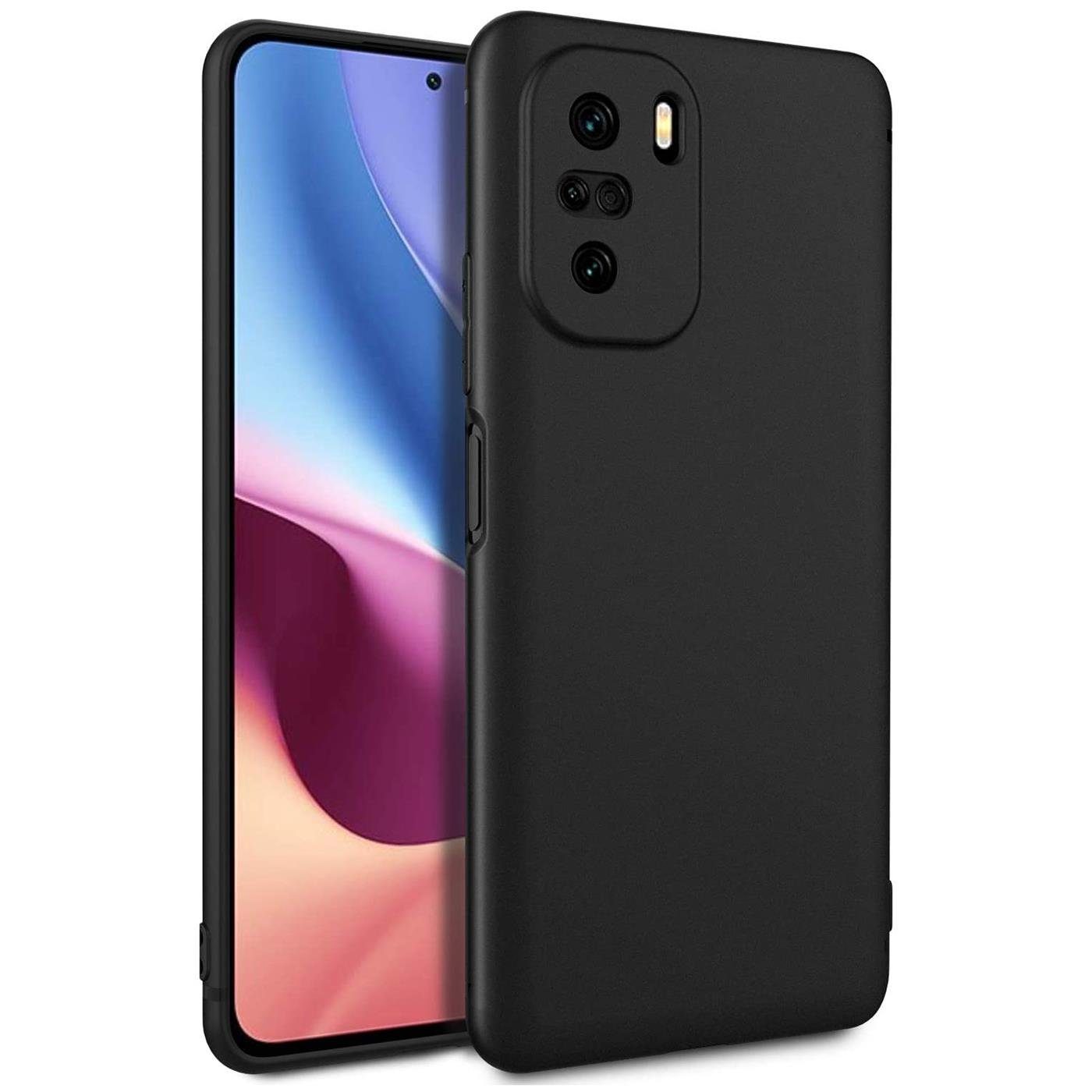 CoolGadget Handyhülle Black Series Handy Hülle für Xiaomi Poco F3 6,67 Zoll, Edle Silikon Schlicht Schutzhülle für Poco F3, Xiaomi Mi 11i Hülle