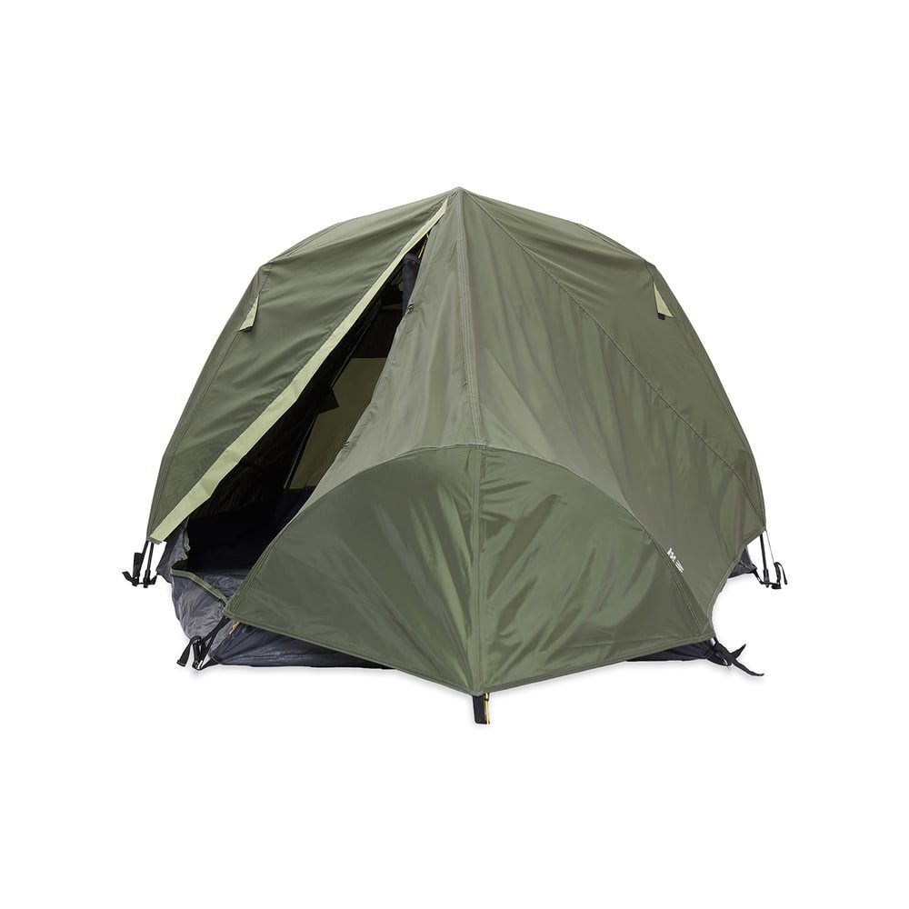 Lumaland Kuppelzelt Aufbau in unter 2 Minuten, Pop Up Wurfzelt 245x160x95 Camping Festival ultraleicht, wasserdicht