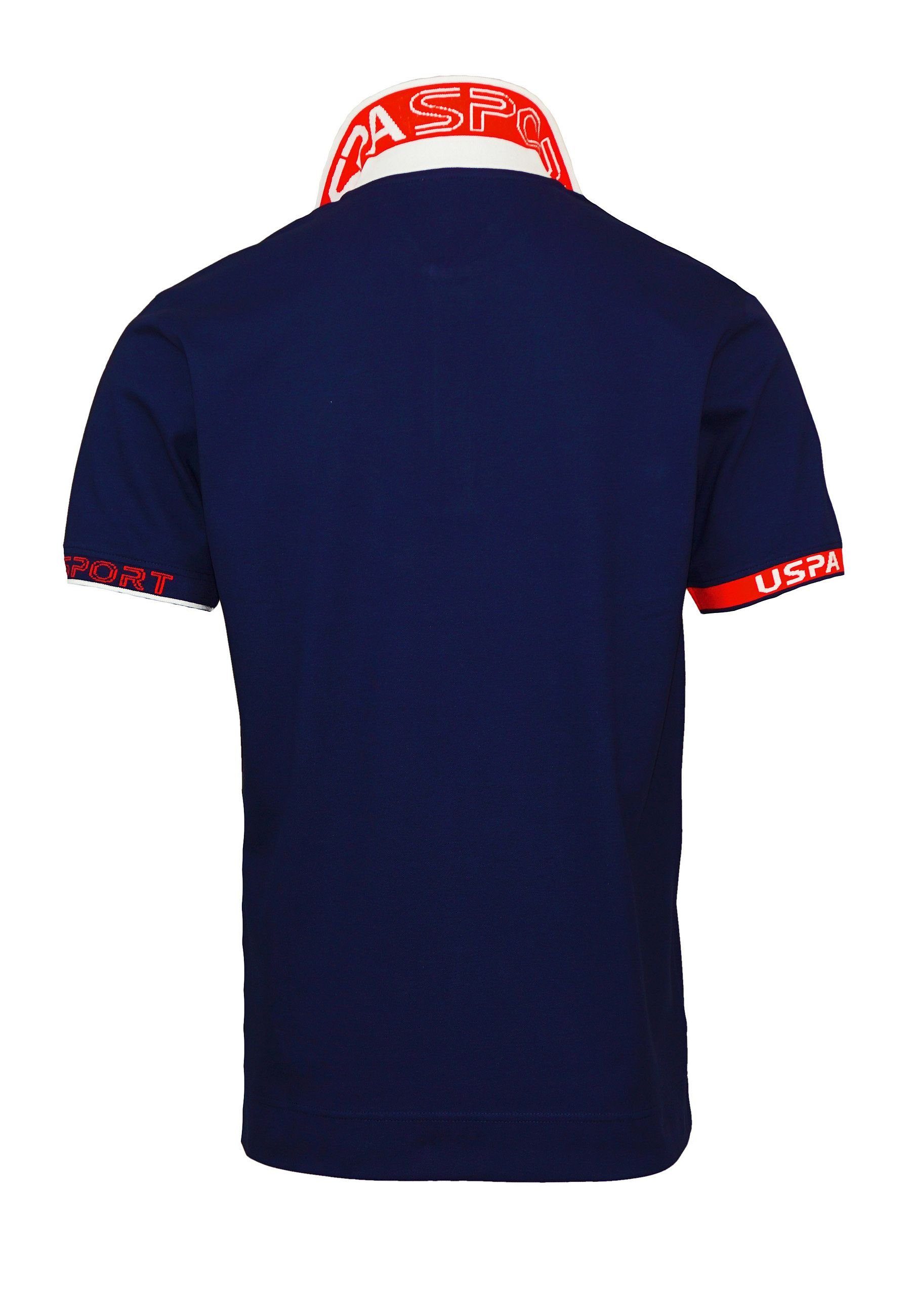 Assn dunkelblau Polo Shirt Poloshirt Poloshirt (1-tlg) CAAD U.S.