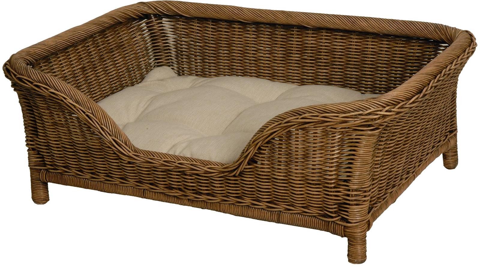 Krines Home Hundekorb Großer Rattan Hundekorb günstig online kaufen