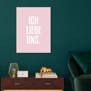 Posterlounge XXL-Wandbild Typobox, Ich liebe uns., Wohnzimmer