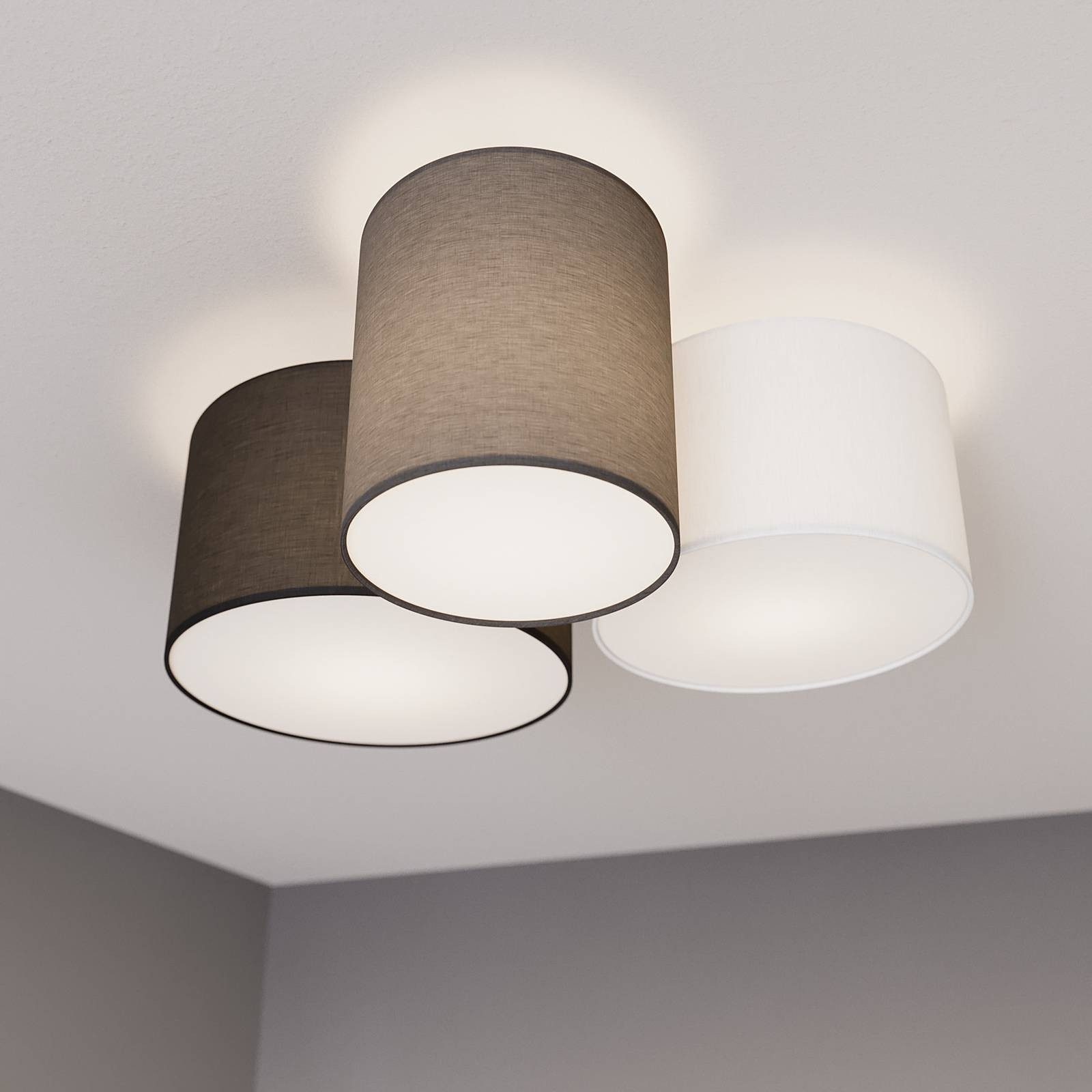 Lindby Deckenleuchten Laurenz, Alu IP20, 3 x 15 W günstig online kaufen