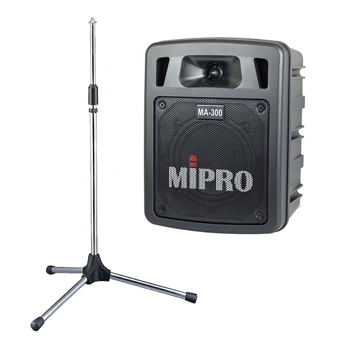Mipro Audio Mipro MA-300 Mobiles Beschallungssystem mit Stativ Portable-Lautsprecher (Bluetooth, 60 W)