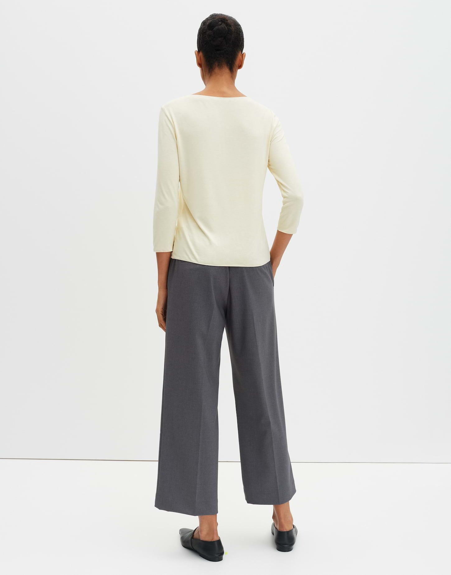 someday 3/4-Arm-Shirt KIROSA Slim aus ECOVERO™ Viskosemix schmale Passform, gerader Schnitt, normale Länge