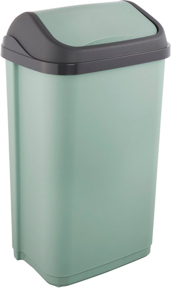 keeeper Mülleimer swantje, Abfallbehälter mit Schwingdeckel, 50 l, Made in Europe, 38,5 x 29 x 66 cm