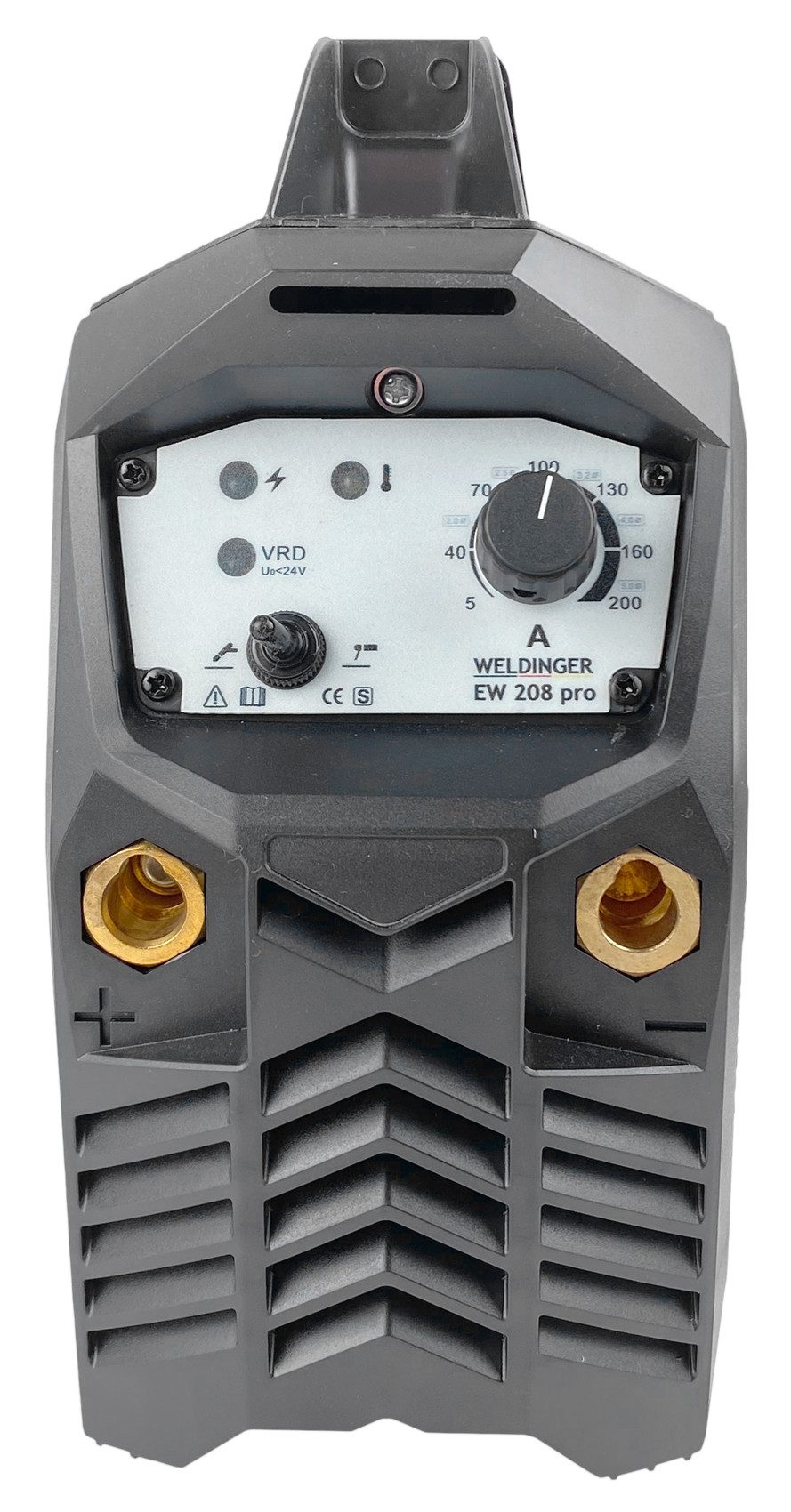 WELDINGER Elektroschweißgerät Schweißinverter EW 208 professional MMA/Lift-WIG 200 A, 20 - 200 A, 3-tlg., VRD