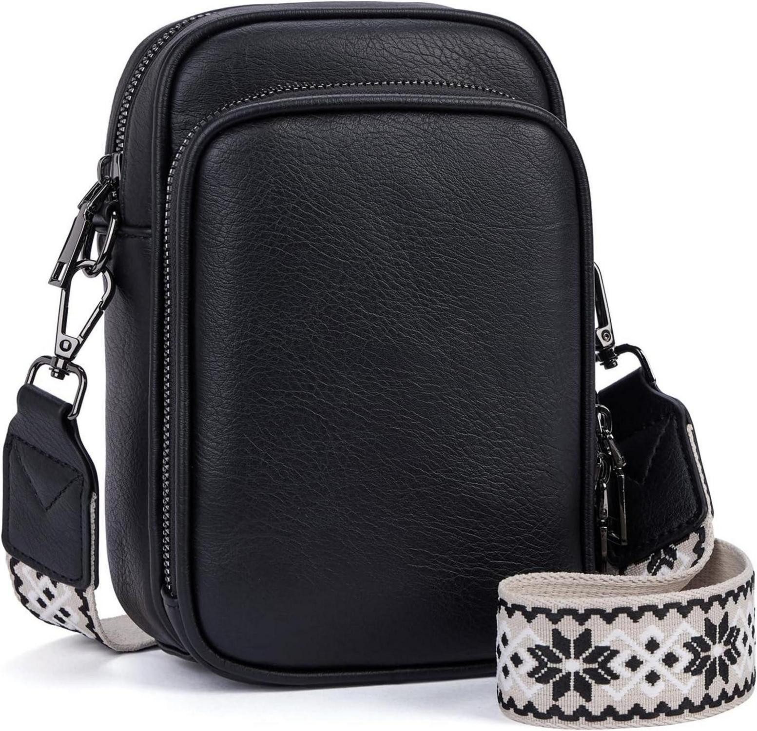 Handytasche Handy Umhängetasche RFID-Blockierung Damen Leder Multifunktion trendy