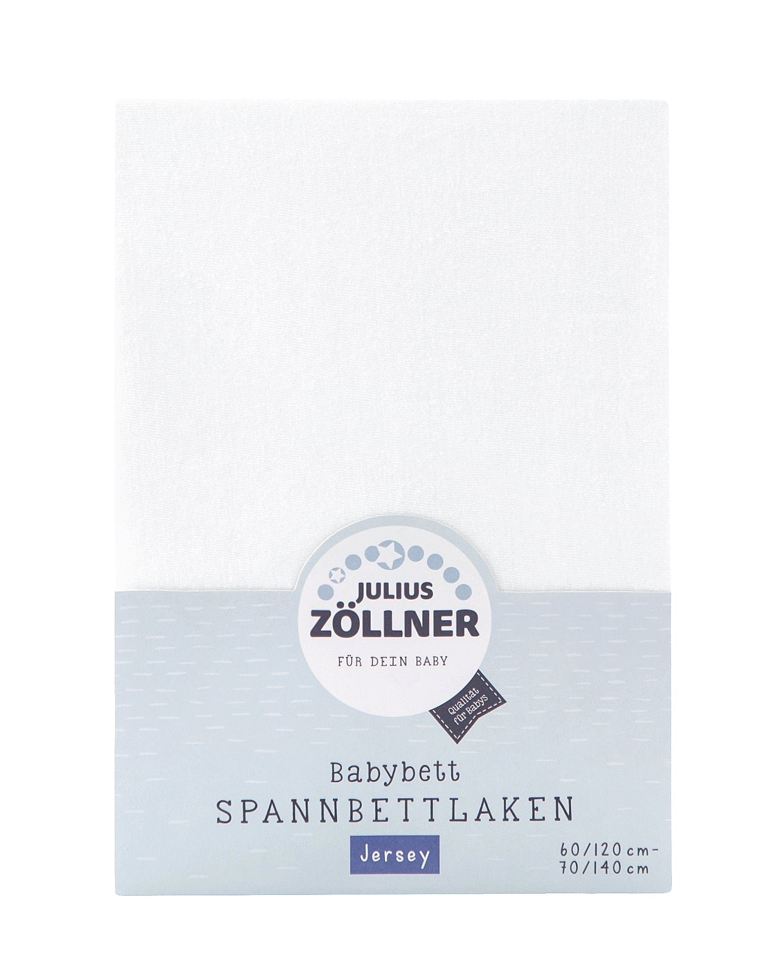 Spannbettlaken Julius Zöllner Baby Jersey Spannbetttuch, Spannbet, Julius Zöllner, Jersey, Gummizug: rundum, (1 Stück)