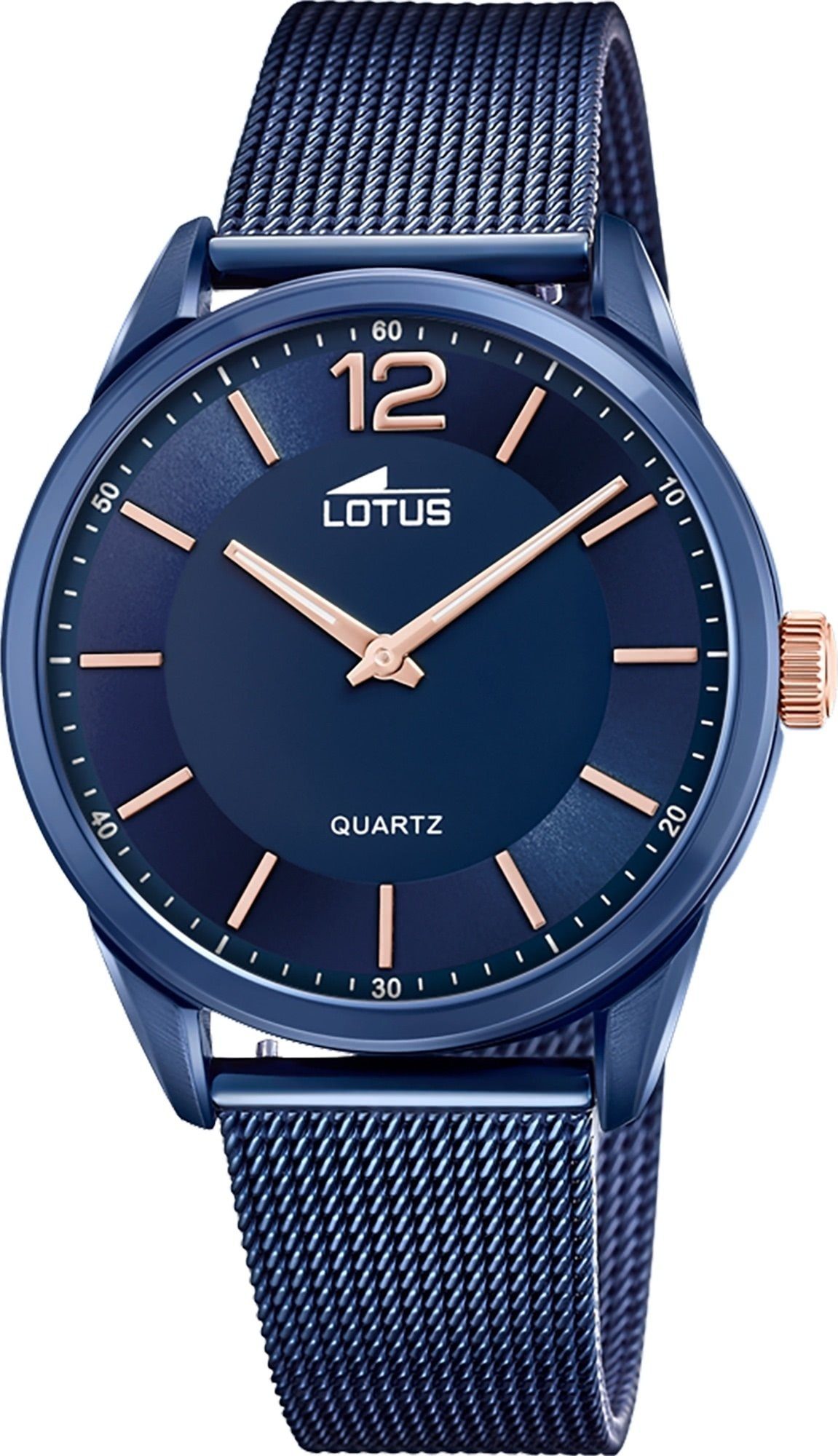 Herren Uhren Lotus Quarzuhr UL18735/1 Lotus Herren Armbanduhr Smart Casual, Herrenuhr rund, groß (ca. 40mm), Edelstahl, Edelstah