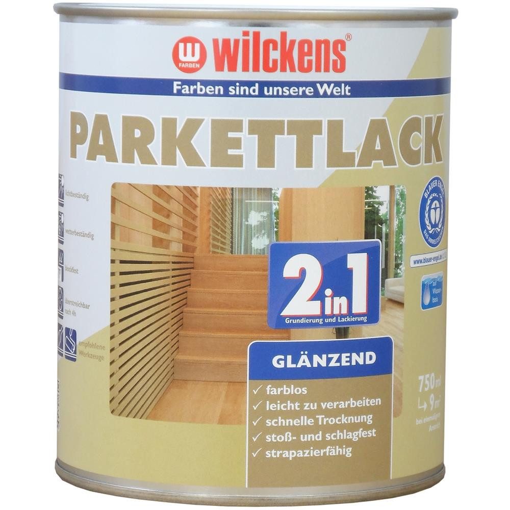 Wilckens Farben Treppen- und Parkettlack 2in1, glänzend, Farblos, 750 ml