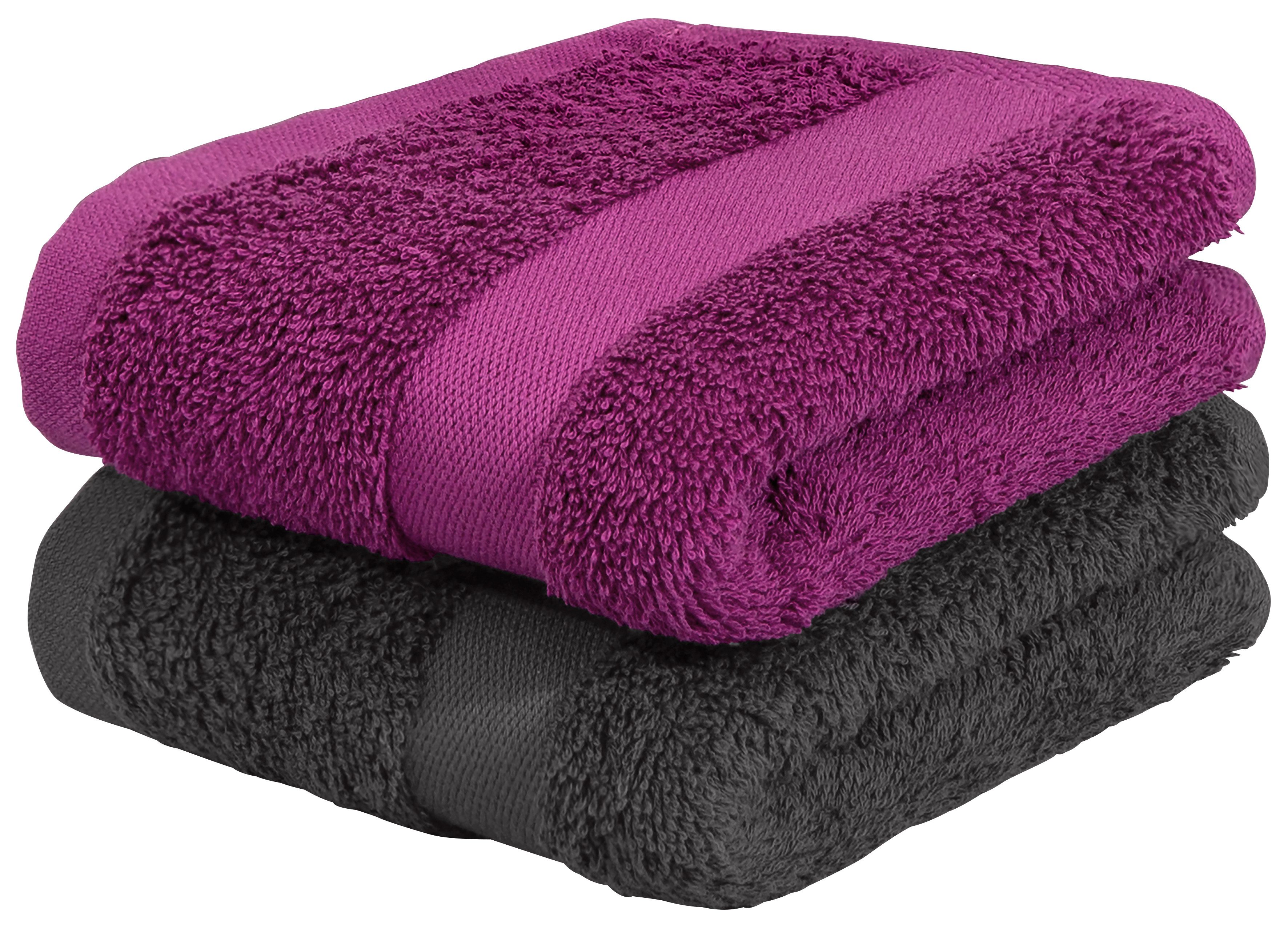 OTTO home Gästehandtücher Vanessa, 8 Gästehandtücher, 30x50cm, in Standard- und Premium-Qualität, Walkfrottee (Set, 8-St), Handtücher mit Bordüre, 100% Baumwoll – Bild 4 von 5
