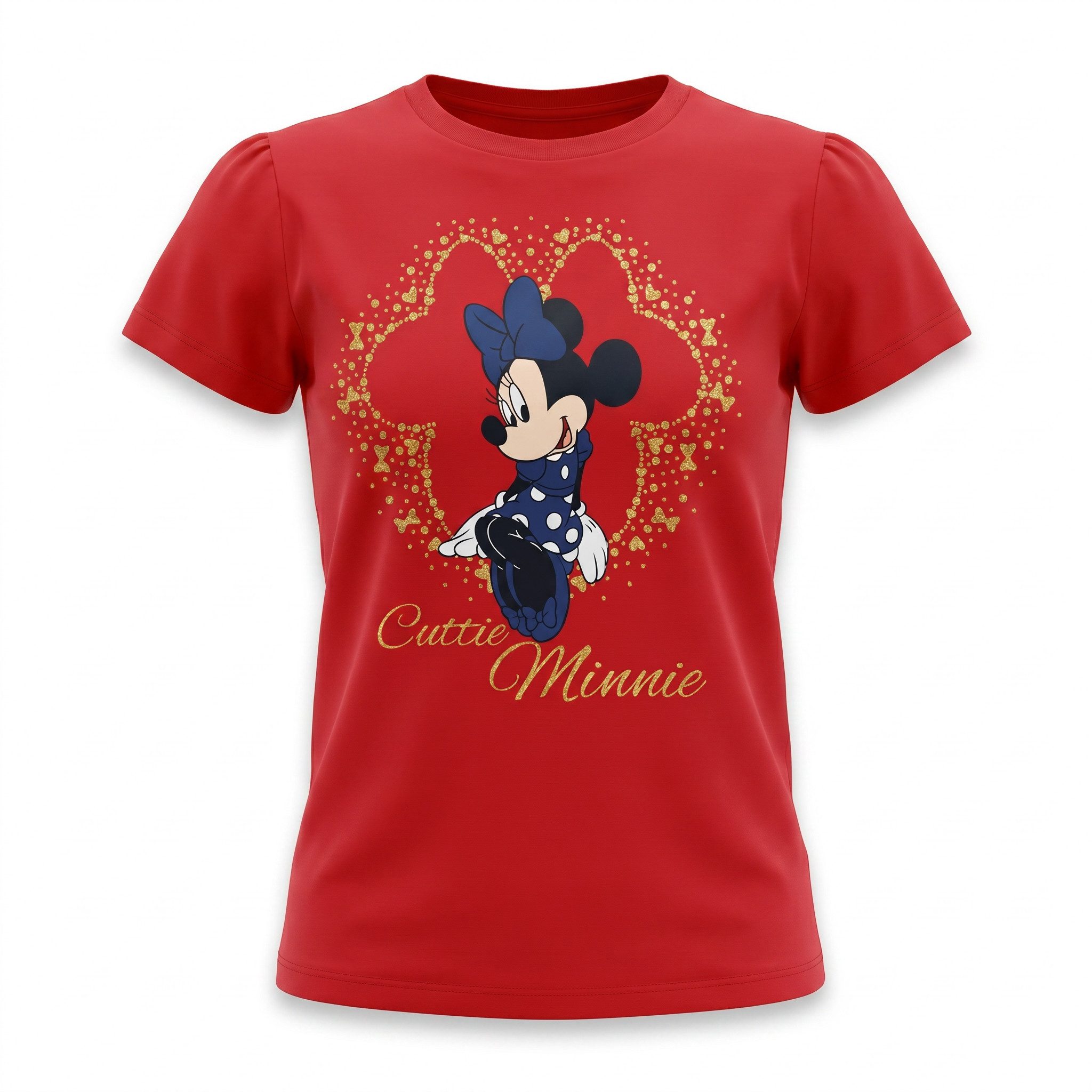 Print-Shirt Disney Minnie Maus Mädchen Kinder kurzarm T-Shirt