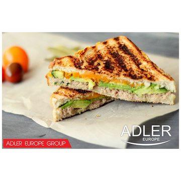 Adler Kontaktgrill Adler Sandwichmaker AD 301 Weiß 750 W, 750 W