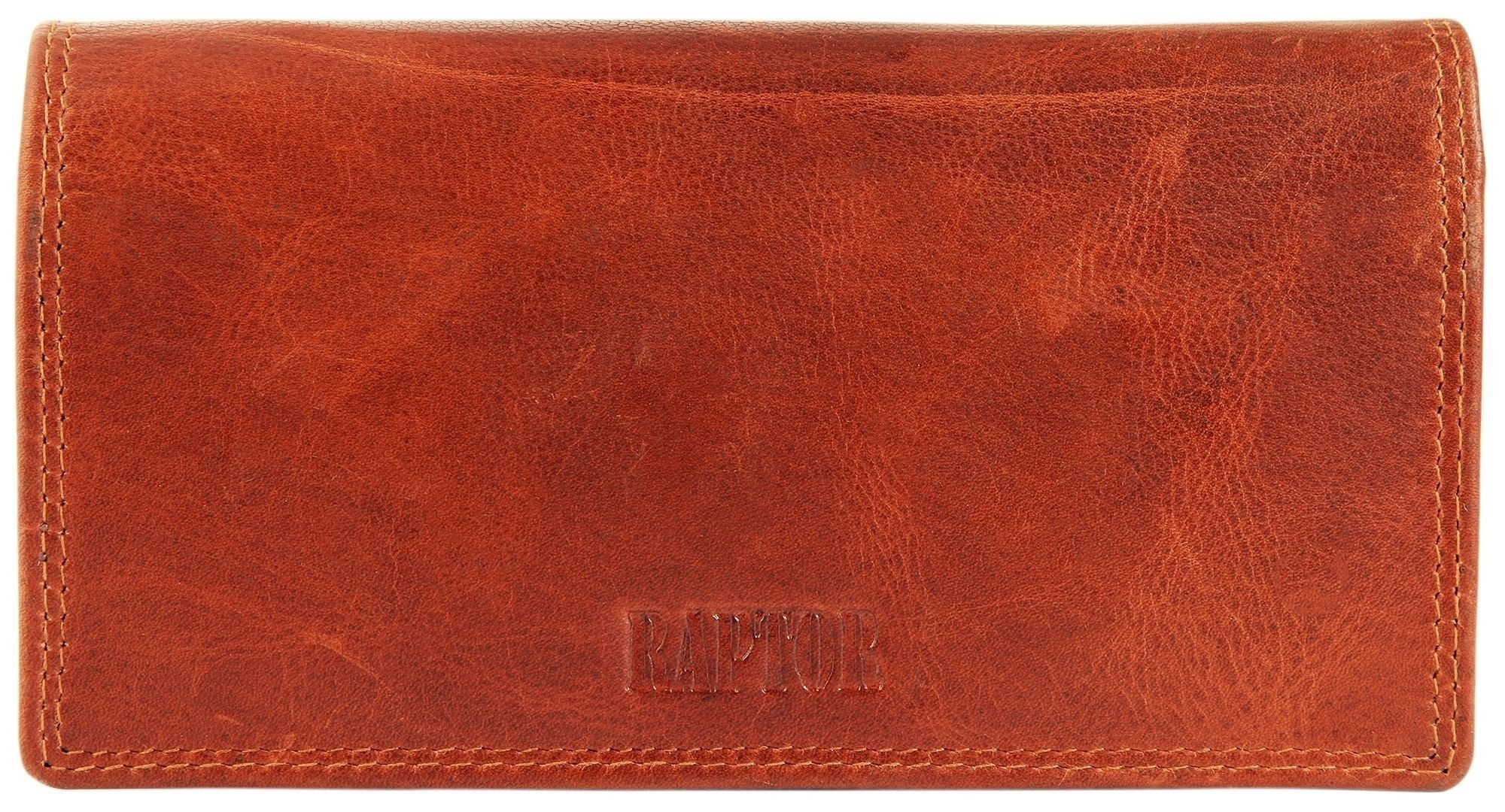 Raptor Geldbörse RA40001 Damen Geldbörse aus Echtleder. Format 17 x 9 cm. (Einzeln)