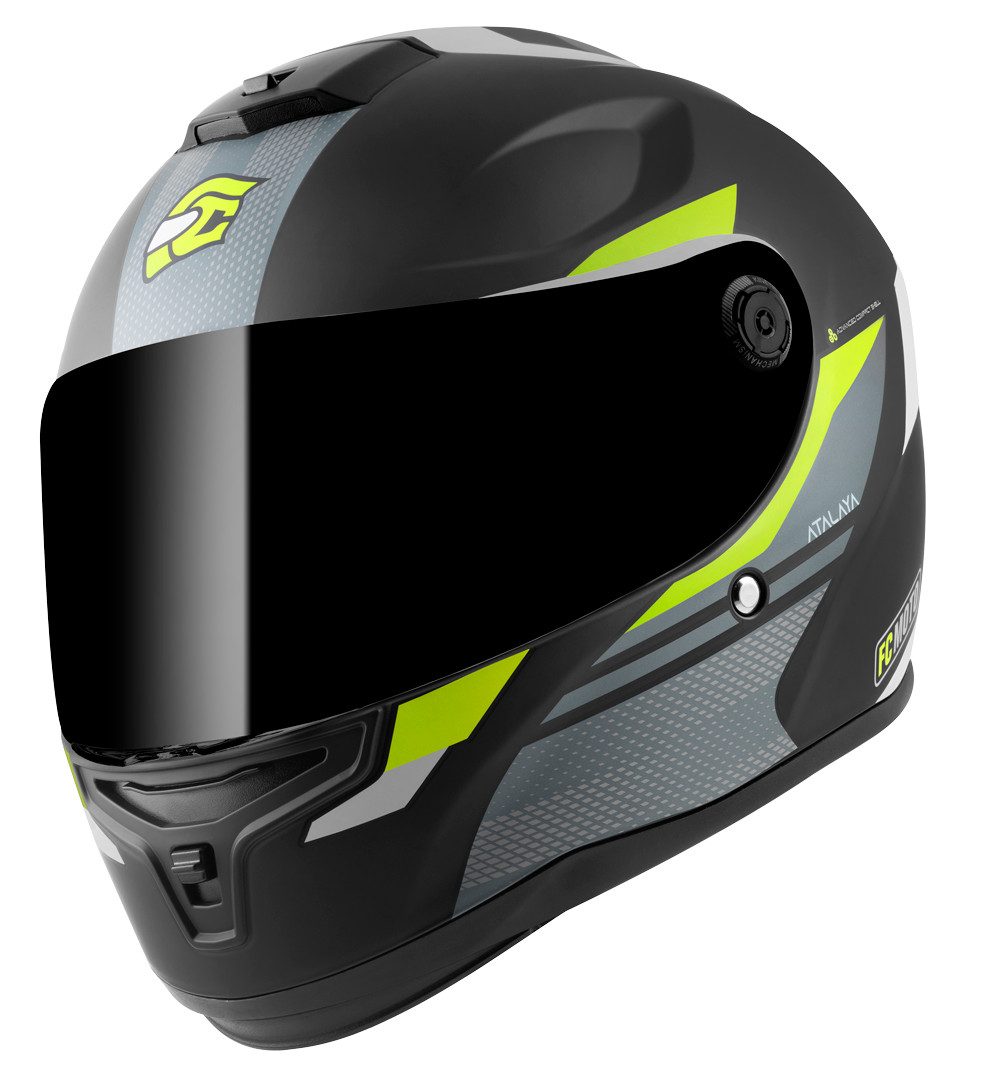 FC-Moto Motorradhelm FF114B Zeron Helm, Vorbereitet Für Pinlockscheibe,herausnehmbares Innenfutter
