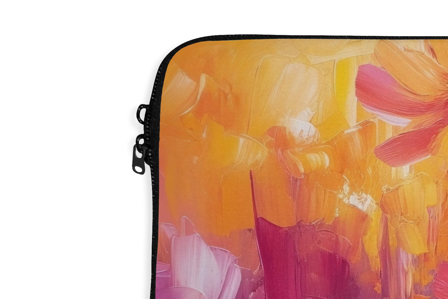 MuchoWow Laptop-Hülle Helle Blumen - Dynamisch - Lebendig 14 Zoll, Schutzhülle für Laptop, Schutz gegen Kratzern, Laptoptasche – Bild 3 von 5