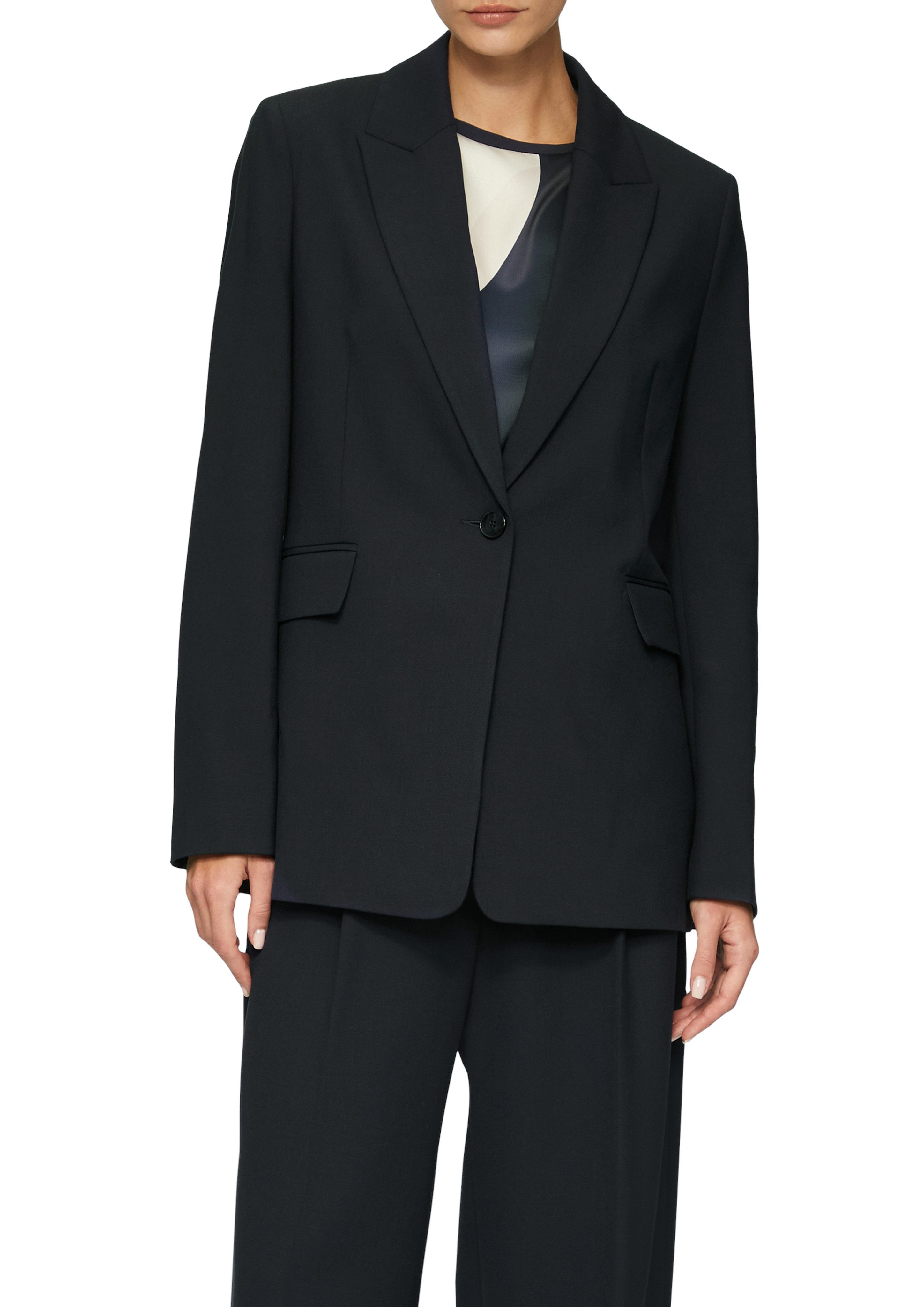 s.Oliver BLACK LABEL Longblazer im eleganten Look günstig online kaufen