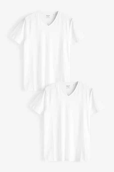 Next Unterhemd T-Shirts mit V-Ausschnitt, 2er-Pack (2-St)