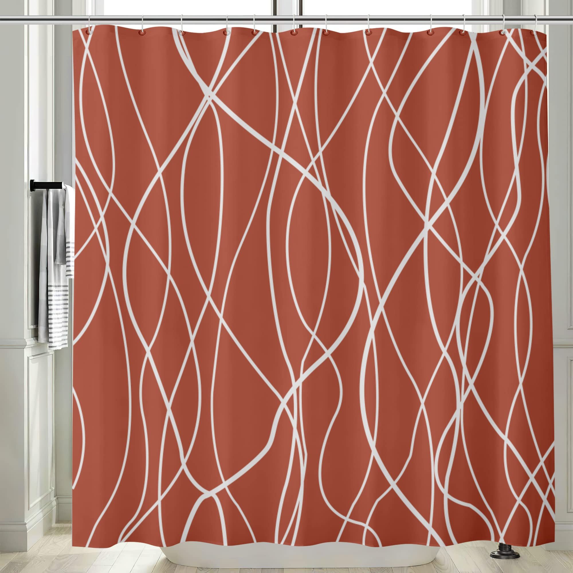 M&W DAS DESIGN Duschvorhang 180x200 Shower curtains Anti schimmel Waschbar – Bild 5 von 5