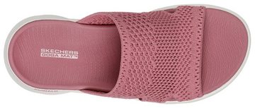 Skechers GO WALK FLEX SANDAL-ELATION Pantolette, Keilabsatz, Sommerschuh, Schlappen mit Goga Mat Footbed