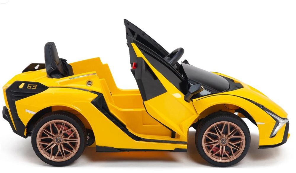 Elektro-Kinderauto Lamborghini Sian 4x 30 Wattt Motoren LED+FB+Audio