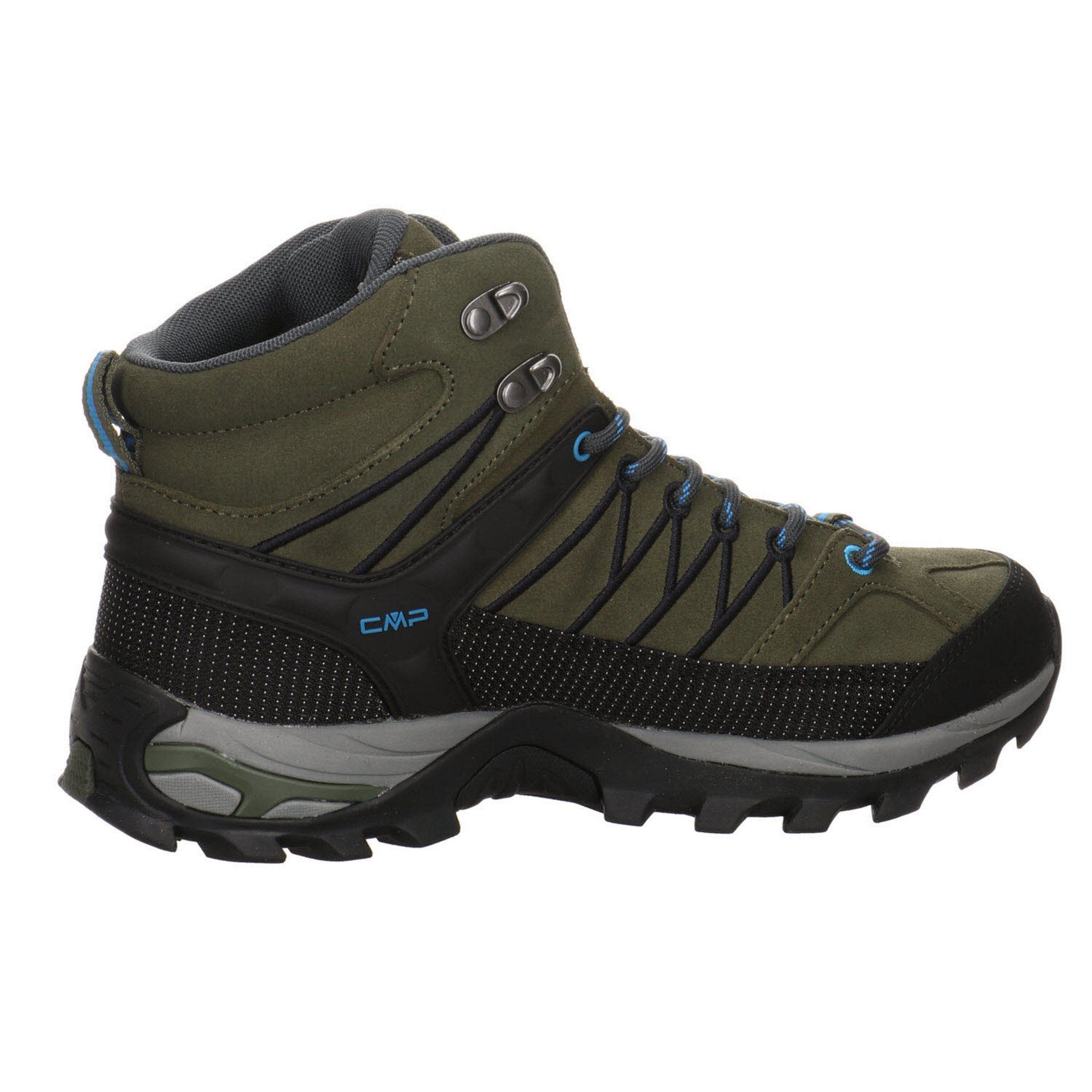 Leder-/Textilkombination Herren CMP Rigel Mid BLUE INK-YELLOW Outdoorschuh FLUO Outdoorschuh Schuhe Outdoor