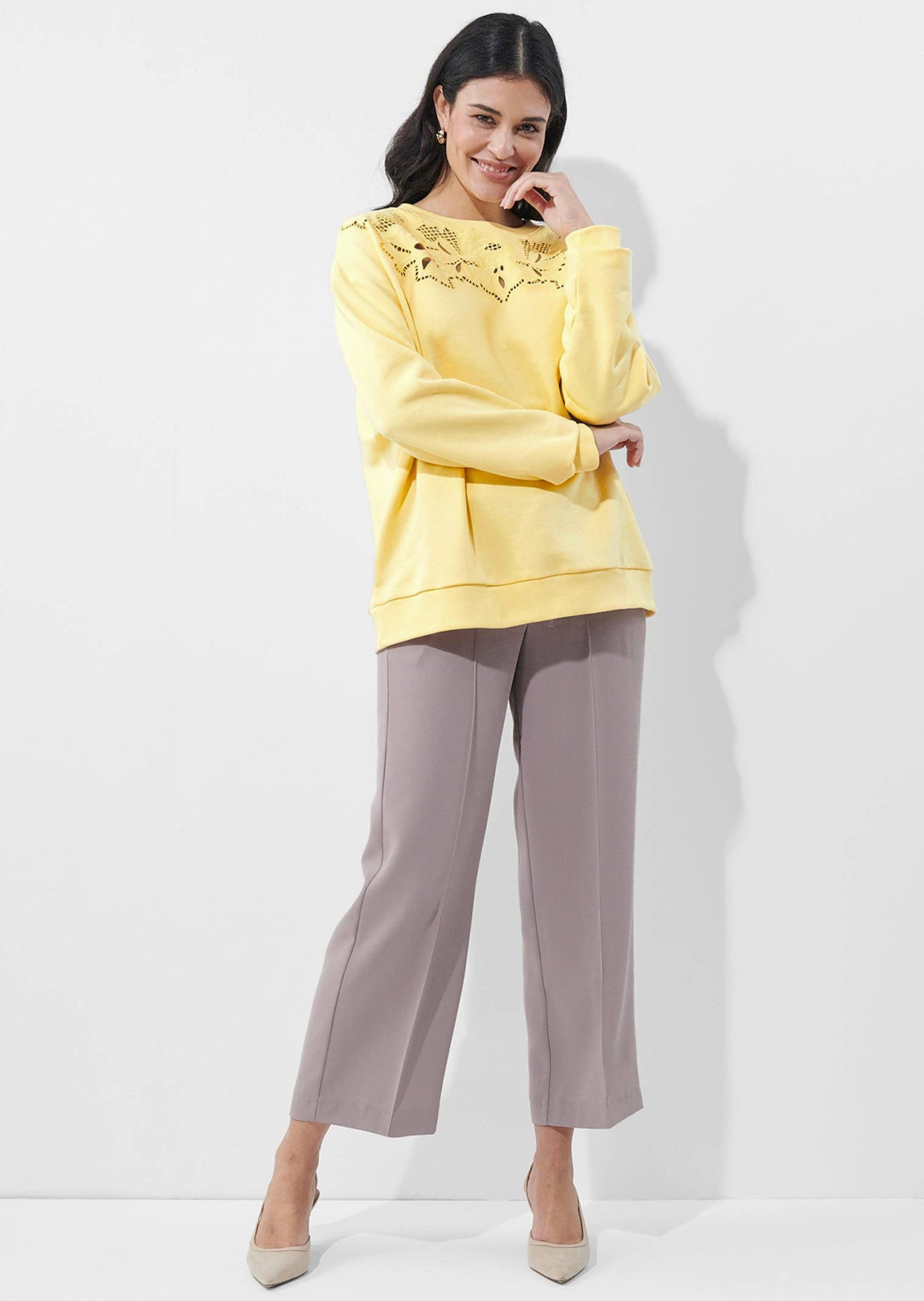 Alba Moda Strickpullover Sweatshirt günstig online kaufen